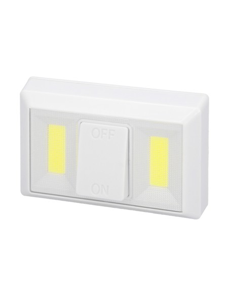 Linterna / Luces Led Para Pared / Armario A pilas (4 AAA) 250 Lumenes (Fijación Mediante Pegatina, Iman o Tornillos)