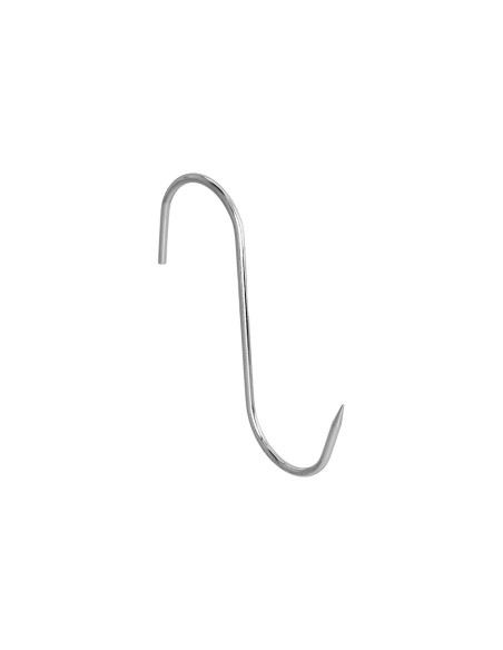 Gancho Carnicero Inoxidable Nº 7 De 220 x 10 mm. Gancho Para Productos Carnicos.