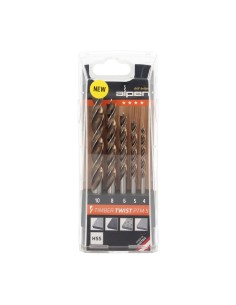 Estuche Brocas Alpen Madera Timber Twist Ø 4 a Ø 10 mm. (Blister 5 Unidades)