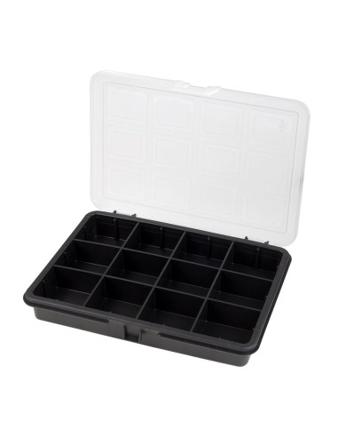 Organizador Plastico 12 Compartimentos 180x128x32 mm. Caja Almacenaje, Malentin Organizador, Organizador Plastico