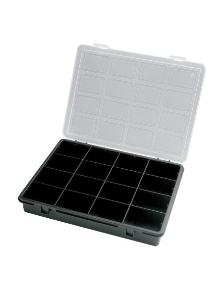 Organizador Plastico 16 Compartimentos 242x188x37 mm. Caja Almacenaje, Malentin Organizador, Organizador Plastico