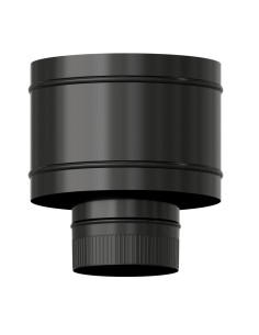Terminal Antirrevocante Estufa Vitrificado Negro Ø 120 mm. Sombrero Tubo Chimenea, Sombrero Tubo Humo, Sombrero Tubo Calefacción