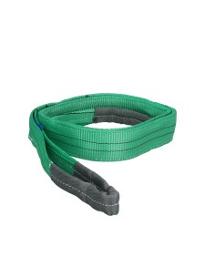 Eslinga Plana Doble Banda 2.000 Kg. Factor Seguridad 7:1, Longitud: 2 Metros Ancho 6 cm. 100% Poliester. Color Verde