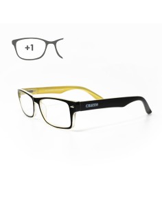 Gafas Lectura Kansas Negro / Amarillo. Aumento +1,0 Gafas De Vista, Gafas De Aumento, Gafas Visión Borrosa