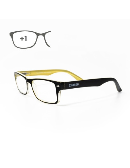 Gafas Lectura Kansas Negro / Amarillo. Aumento +1,0 Gafas De Vista, Gafas De Aumento, Gafas Visión Borrosa