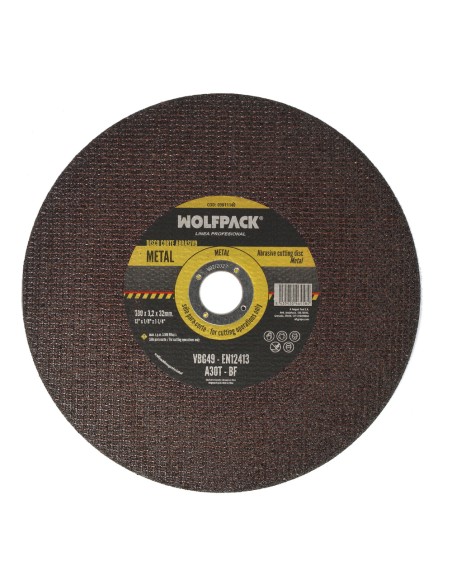 Disco Corte Abrasivo Metal Ø 300 x Ø 32 mm. Espesor 3,2 mm. Disco Radial / Amoladora Universal Con Todas Las Amoladoras