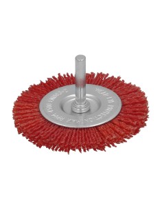 Cepillo Nylon Disco Ø 75 mm. 1/4". Lijar y Pulir Madera, Metal, Acero Inoxidable, Cepillo Taladro, Cepillo Pulir, Cepillo Lijar