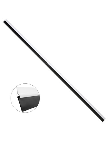Burlete Para Puertas De Garaje Aluminio Blanco Con Goma 2,5 m. Perfil Bajo Cochera Cepillo De Puerta, Burlete Garaje
