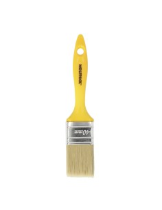 Paletina Profesional Cerda Blanca Ancho 40 mm. Cerdas Naturales Mango Plastico Ergonomico, Brocha Pintor, Pincel Pintura