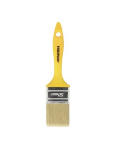 Paletina Profesional Cerda Blanca Ancho 50 mm. Cerdas Naturales Mango Plastico Ergonomico, Brocha Pintor, Pincel Pintura