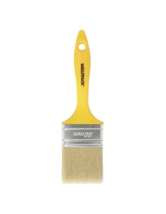 Paletina Profesional Cerda Blanca Ancho 60 mm. Cerdas Naturales Mango Plastico Ergonomico, Brocha Pintor, Pincel Pintura