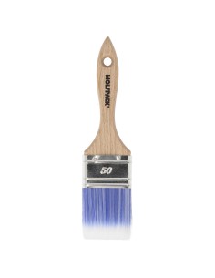 Paletina Profesional Plus Ancho 50 mm. Cerdas Sintenticas PBT, Mango Madera Haya Ergonomico, Brocha Pintor, Pincel Pintura