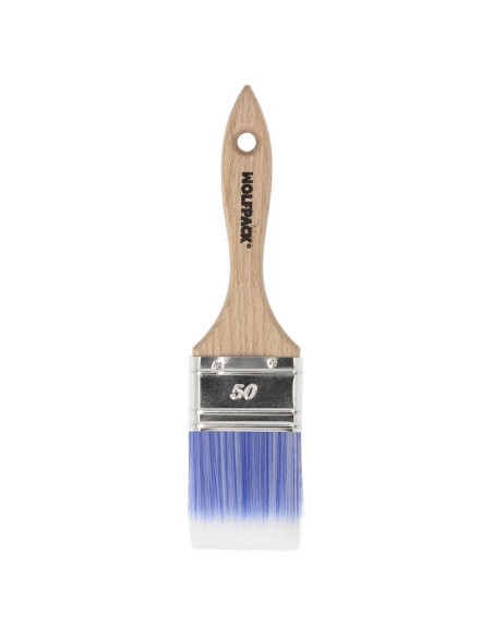 Paletina Profesional Plus Ancho 50 mm. Cerdas Sintenticas PBT, Mango Madera Haya Ergonomico, Brocha Pintor, Pincel Pintura