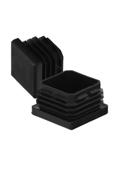 Contera Interior Plastico Cuadrada 40x40 mm. Color Negro. Bolsa 100 Unidades. Contera Mesa, Silla, Muebles, Estanteria