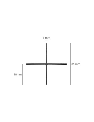 Crucetas Cruz / Separadores Para Suelos Ceramicos 1 mm. (Bolsa 250 Piezas)