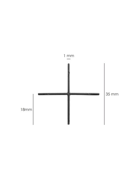 Crucetas Cruz / Separadores Para Suelos Ceramicos 1 mm. (Bolsa 250 Piezas)