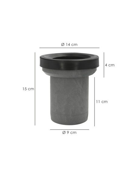 Manguito Inodoro PVC Recto Ø 90 mm