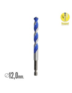 Broca Universal Hexagonal Ø 12,0 mm. (Blister 1 pieza) 2