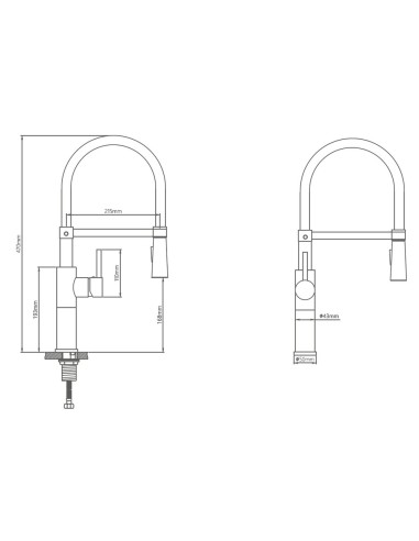 Monomando Fregadero Flexible Con Soporte Grifo Flexible Chorro Aireado, Chorro Rociado. Grifo Cocina, Grifo Alto,Grifo Fregadero