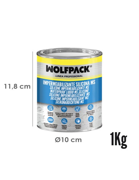 Impermeabilizante Silicona Ms Polymer Blanco 1 Kg. Silicona Liquida, Revestimiento Acrilico, Impermeabilizante, Pintura Acrilica