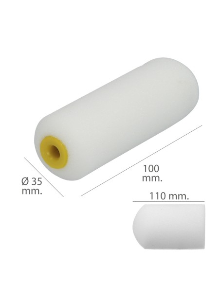 Rodillo Espuma Recambio Para Esmalte Acrilico 100 mm. Set 10 Rodillos. Rodillo Espuma, Rodillo Pintura Acrilica