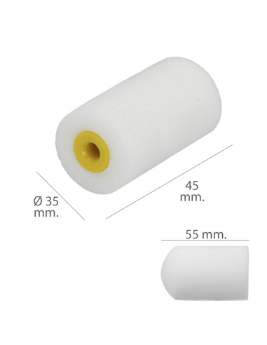 Rodillo Espuma Recambio Para Esmalte Acrilico 50 mm. Set 10 Rodillos. Rodillo Espuma, Rodillo Pintura Acrilica