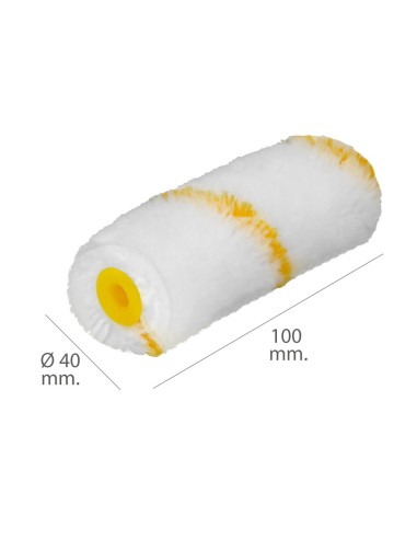 Rodillo Recambio Para Esmalte Acrilico 100 mm. Set 10 Rodillos. Rodillo poliamida, Rodillo Pintura Acrilica