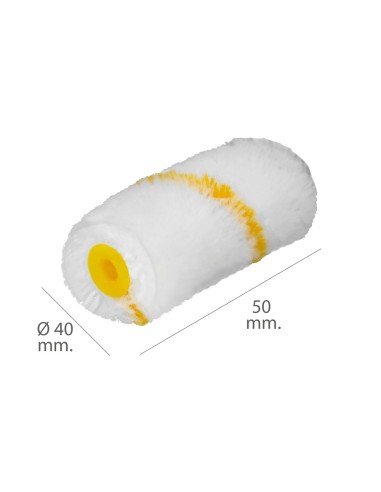Rodillo Recambio Para Esmalte Acrilico 50 mm. Set 10 Rodillos. Rodillo poliamida, Rodillo Pintura Acrilica