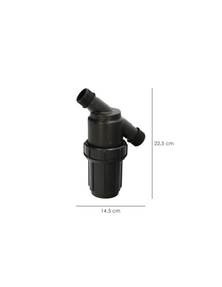 Filtro Con Malla Interior 1" Para Sistema De Goteo (Malla 100 Mesh) Riego Por Goteo, Microaspersión, Riego Por Nebulizacion