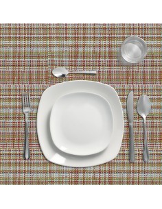 Mantel Hule Rollo Modelo Textil Impermeable Antimanchas PVC 140 cm. x 25 metros. Rollo Recortable. Interior y Exterior 2