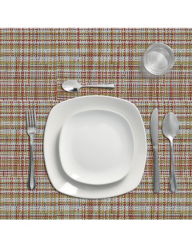 Mantel Hule Rollo Modelo Textil Impermeable Antimanchas PVC 140 cm. x 25 metros. Rollo Recortable. Interior y Exterior