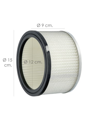 Filtro Para Aspirador De Cenizas Aspirador Cenizas Wolfpack 1200 Watt. 15 Litros (Codigo 07010550)