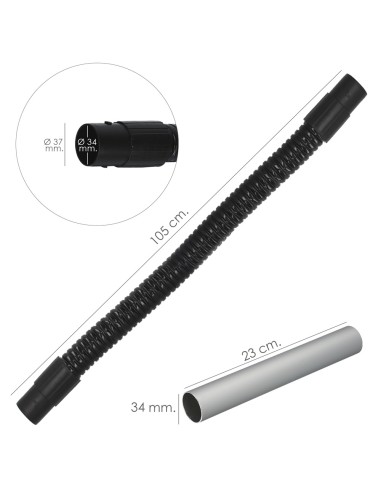 Tubo Con Lanza Para Aspirador De Cenizas Aspirador Cenizas Wolfpack 1200 Watt. 15 Litros (Codigo 07010550)