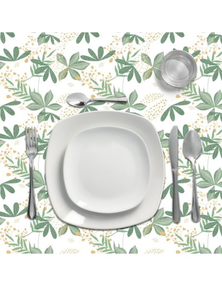 Mantel Hule Impermeable Antimanchas Primavera PVC 140x250 cm. Recortable Uso Interior y Exterior