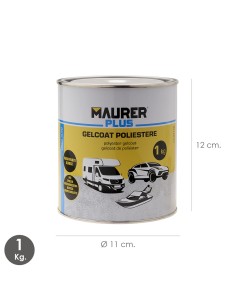 Gel Coat Poliester 1kg. Blanco. Pintura Poliester Para Fibra De Vidrio / Resina. 2