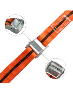 Cinta De Amarre Con Trinquete 5 metros x 38 mm. Trinquete Metalico Automatico, Cincha, Eslinga Mercancia, Correa Sujeción 2