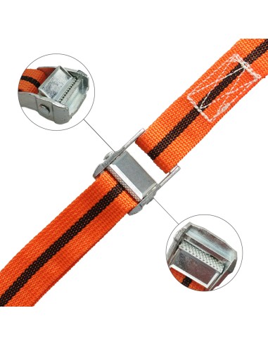 Cinta De Amarre Con Trinquete 5 metros x 38 mm. Trinquete Metalico Automatico, Cincha, Eslinga Mercancia, Correa Sujeción