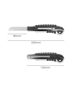 Cutter Aluminio Profesional 18mm Con 5 Hojas Acero Sk5 2