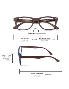 Gafas Lectura Illinois Rojas Aumento +2,5 Gafas De Vista, Gafas De Aumento, Gafas Visión Borrosa 2