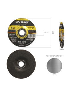 Disco Repasar Abrasivo 125x6,0x22,23. Disco Radial Disco Amoladora Universal Compatible Con Todas Las Amoladoras. 2