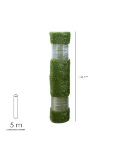 Cesped Artificial 33 mm. Rollo 1x5 metros. Césped Moqueta Para Interior y Exterior. Jardín, Terraza, Balcón. Uso Domestico 2