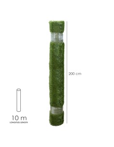 Cesped Artificial 33 mm. Rollo 2x10 metros. Césped Moqueta Para Interior y Exterior. Jardín, Terraza, Balcón. Uso Domestico 2