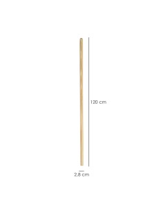 Mango Madera Para Cepillo Barrendero Con Garra. 1200 x Ø 28 mm. 2