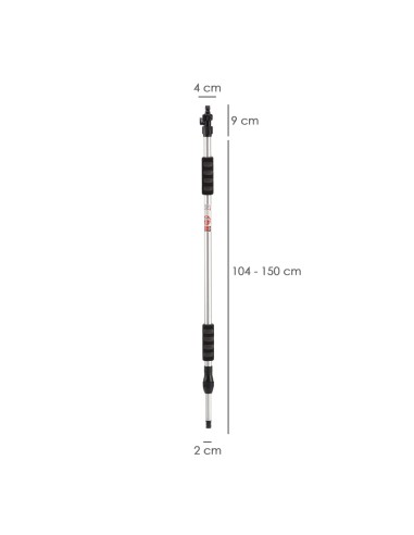 Mango Metalico Aluminio Para Cepillo Lavacoches. Medida de 100 a 150 cm .