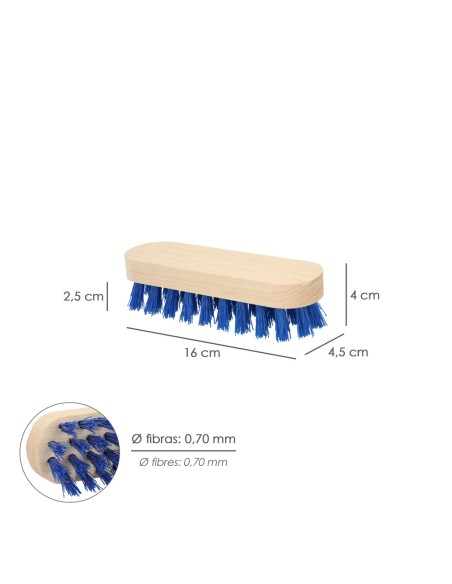 Cepillo Raices De Mano Fibra de PVC 4x9