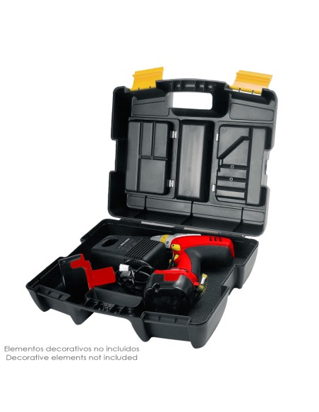 Maletin Electroportatiles 400x340x133 mm. Caja Almacenaje, Malentin Organizador, Organizador Plastico
