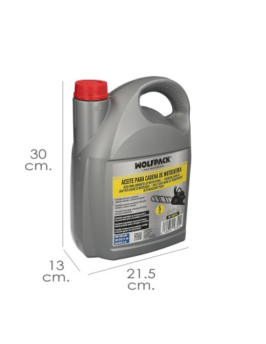 Aceite Para Cadenas y Barras Motosierra 5 Litros, Grasa Cadenas Motosierra, Lubricante Cadenas Motosierra