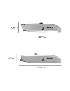 Cuchillo Hoja Trapezoidal Retráctil Acero Sk5 2