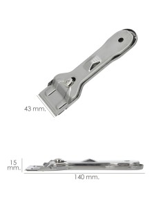 Rascavidrios Plastico Amarillo Hoja 43 mm. Rasqueta Vitroceramica, Rascador Vidrio, Rascador Vitroceramica, 2