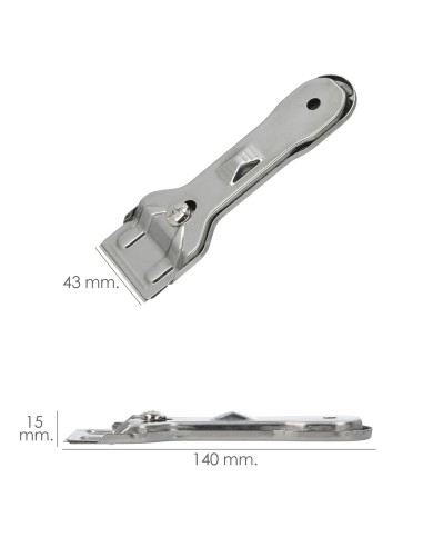 Rascavidrios Plastico Amarillo Hoja 43 mm. Rasqueta Vitroceramica, Rascador Vidrio, Rascador Vitroceramica,